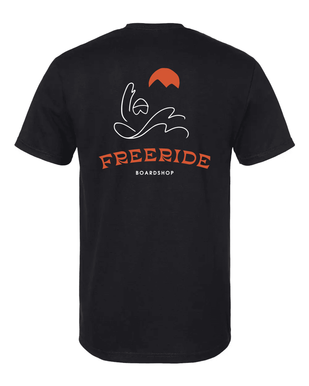 FREERIDE Pow Slash T-Shirt Black Men's Short Sleeve T-Shirts Freeride 