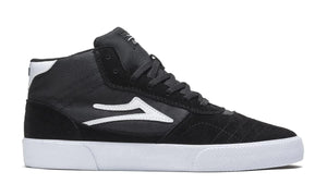LAKAI Cambridge Mid Shoes Black/White Suede Men's Skate Shoes Lakai 