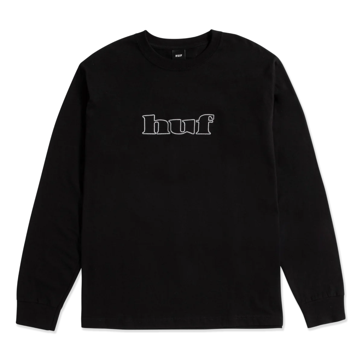 HUF Certificate Long Sleeve T-Shirt Black Men's Long Sleeve T-Shirts huf 