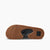 REEF Fanning Slide Sandals Black/Silver Men's Sandals Reef 9 