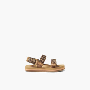 REEF Little Ahi Convertible Sandals Girls Leopard Youth Sandals Reef 