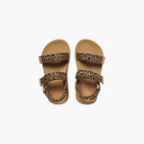 REEF Little Ahi Convertible Sandals Girls Leopard Youth Sandals Reef 3/4 