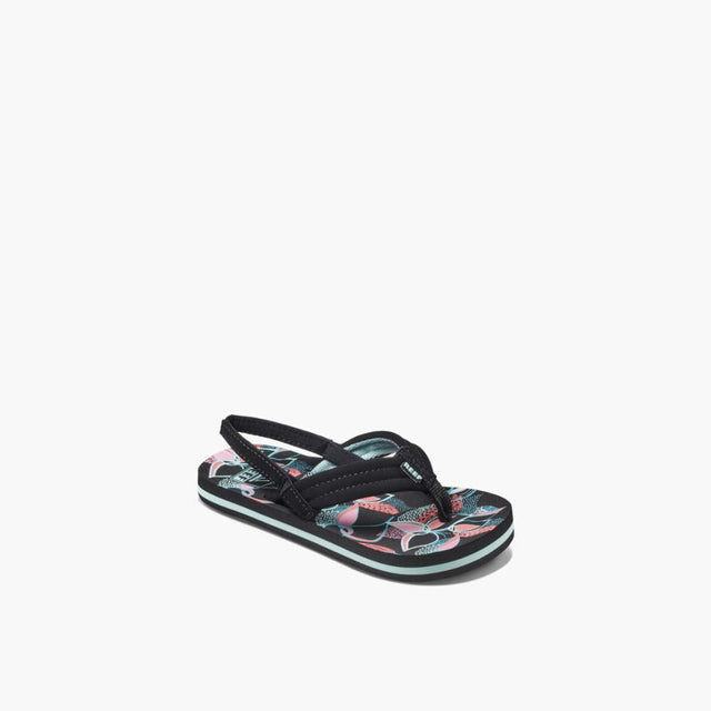 REEF Little Ahi Sandals Kids Layered Floral Youth Sandals Reef 