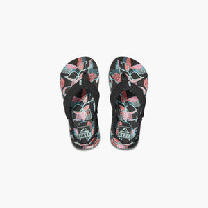 REEF Little Ahi Sandals Kids Layered Floral Youth Sandals Reef 