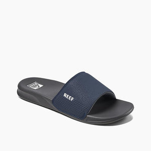 REEF One Slide Sandals Navy/White Men's Sandals Reef 7 