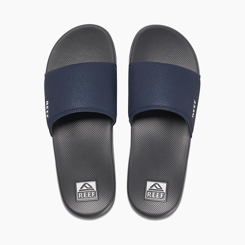 REEF One Slide Sandals Navy/White Men's Sandals Reef 