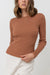 RHYTHM Women's Classic Knit Long Sleeve Top Cinnamon Women's Long Sleeve T-Shirts Rhythm 