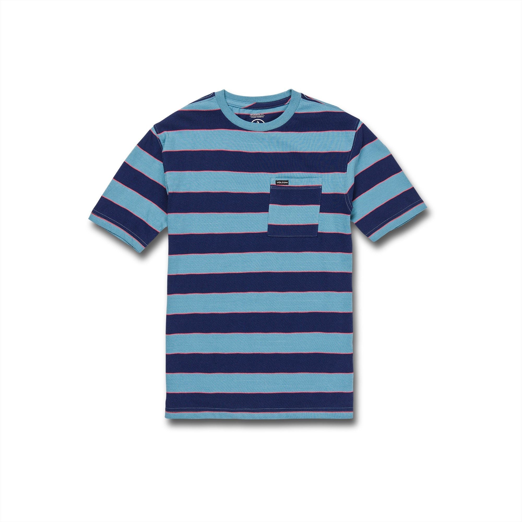 VOLCOM Maxer Stripe Crew T-Shirt Boys Blueprint Boy's T-Shirts Volcom 