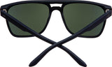 SPY Czar Soft Matte Black - Happy Grey Green Polarized Sunglasses SUNGLASSES - Spy Sunglasses Spy 