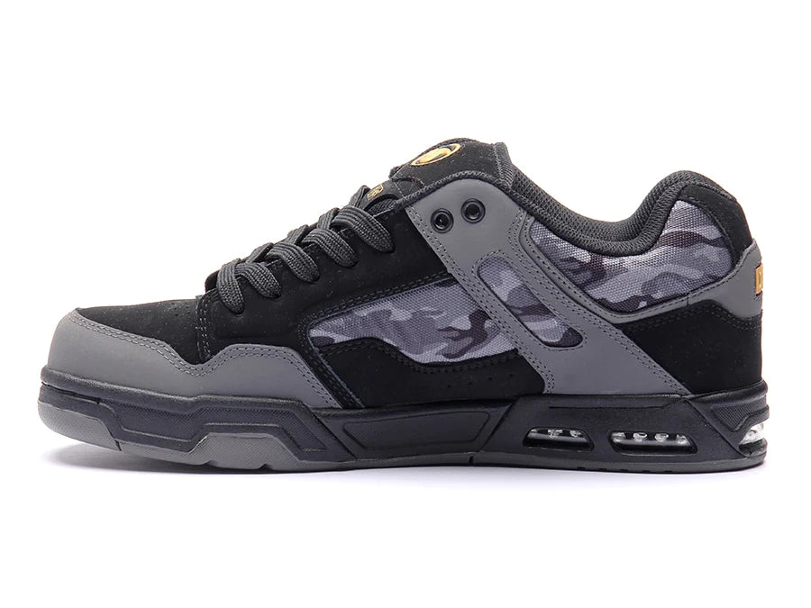 DVS Enduro Heir Shoes Black Charcoal Camo Nubuck Men's Skate Shoes DVS 
