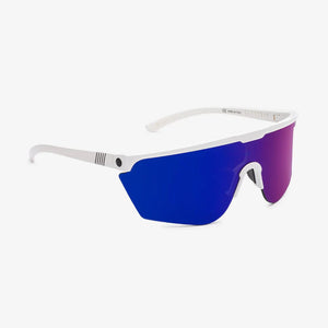ELECTRIC Cove Gloss White - Grey Plasma Chrome Sunglasses Sunglasses Electric 