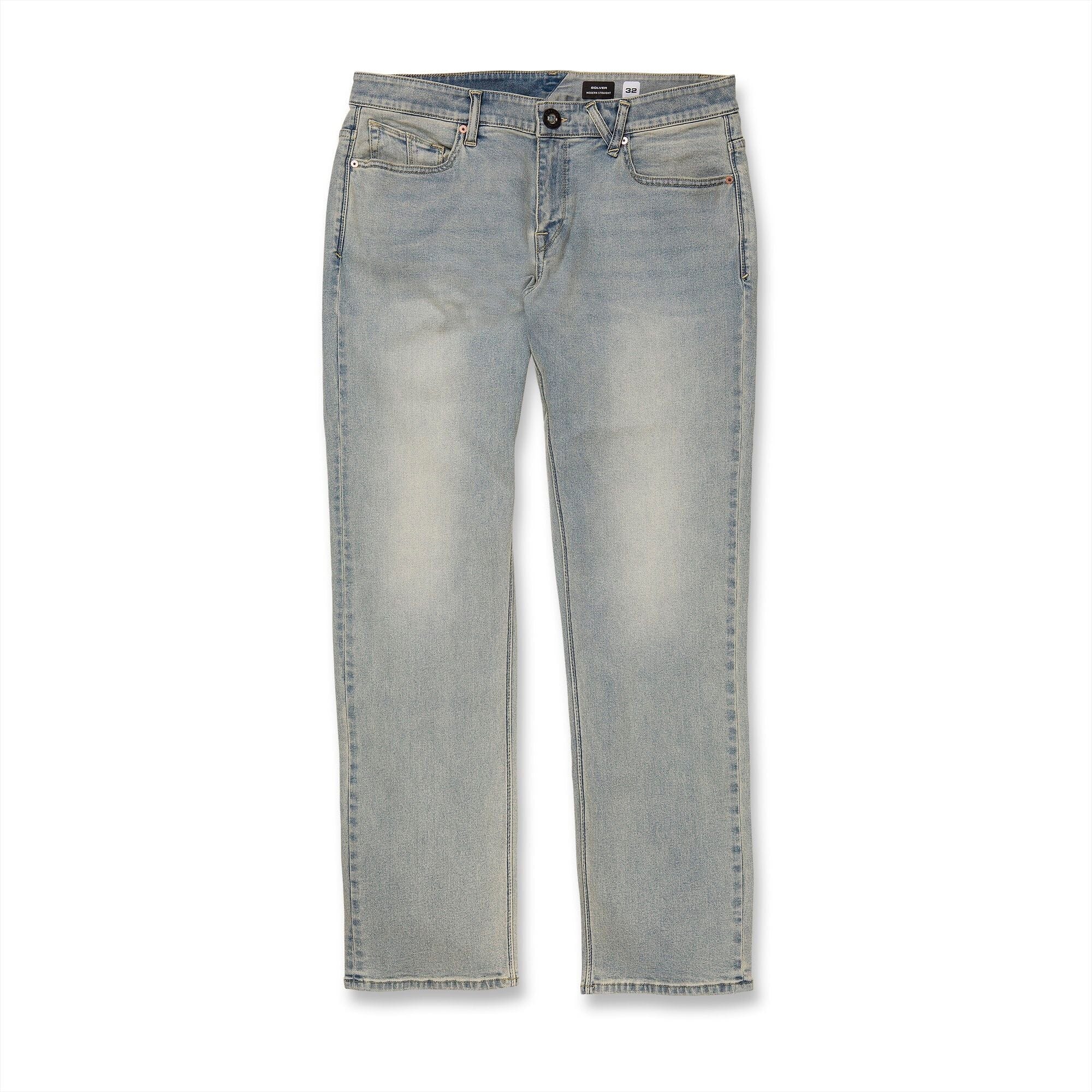 VOLCOM Solver Modern Fit Jeans Worker Indigo Vintage Men's Denim Volcom 