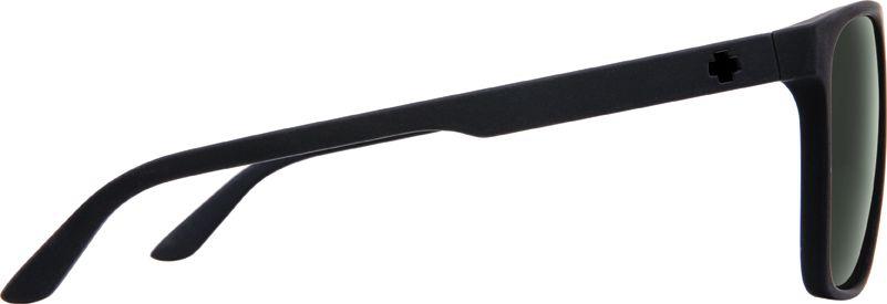 SPY Czar Soft Matte Black - Happy Grey Green Polarized Sunglasses SUNGLASSES - Spy Sunglasses Spy 