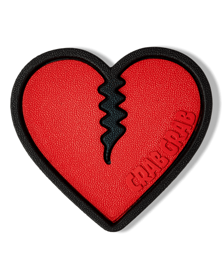 CRAB GRAB Mega Heart Traction Pad Red Snowboard Stomp Pads Crab Grab 