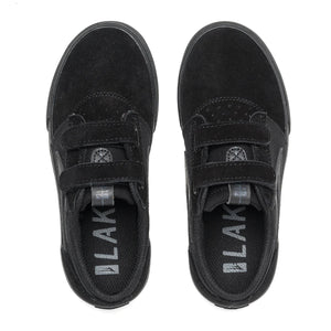 LAKAI Kids Griffin Shoes Black/Black Suede Youth and Toddler Skate Shoes Lakai 