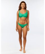 RIP CURL Women's Premium Surf Cheeky Coverage Bikini Bottom Green Women's Bikini Bottoms Rip Curl 