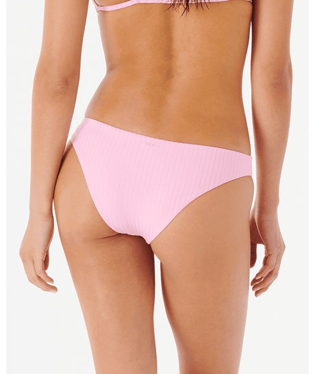 RIP CURL Women's Premium Surf Cheeky Coverage Bikini Bottom Light Pink Women's Bikini Bottoms Rip Curl 