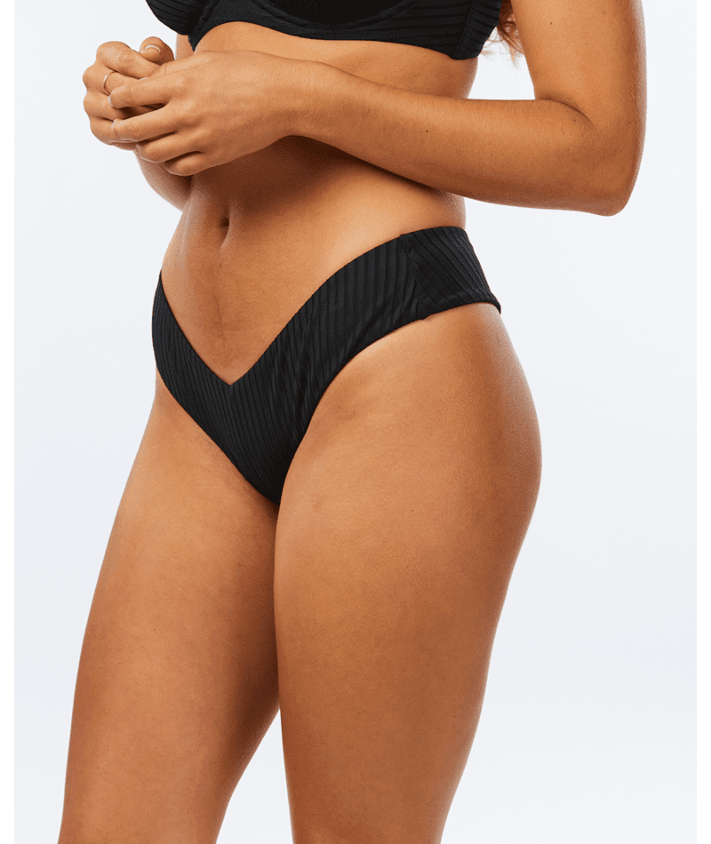 RIP CURL Women's Premium Surf Skimpy Bikini Bottom Black Women's Bikini Bottoms Rip Curl 