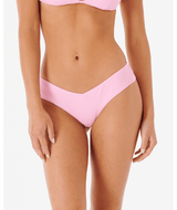 RIP CURL Women's Premium Surf Skimpy Bikini Bottom Light Pink Women's Bikini Bottoms Rip Curl 
