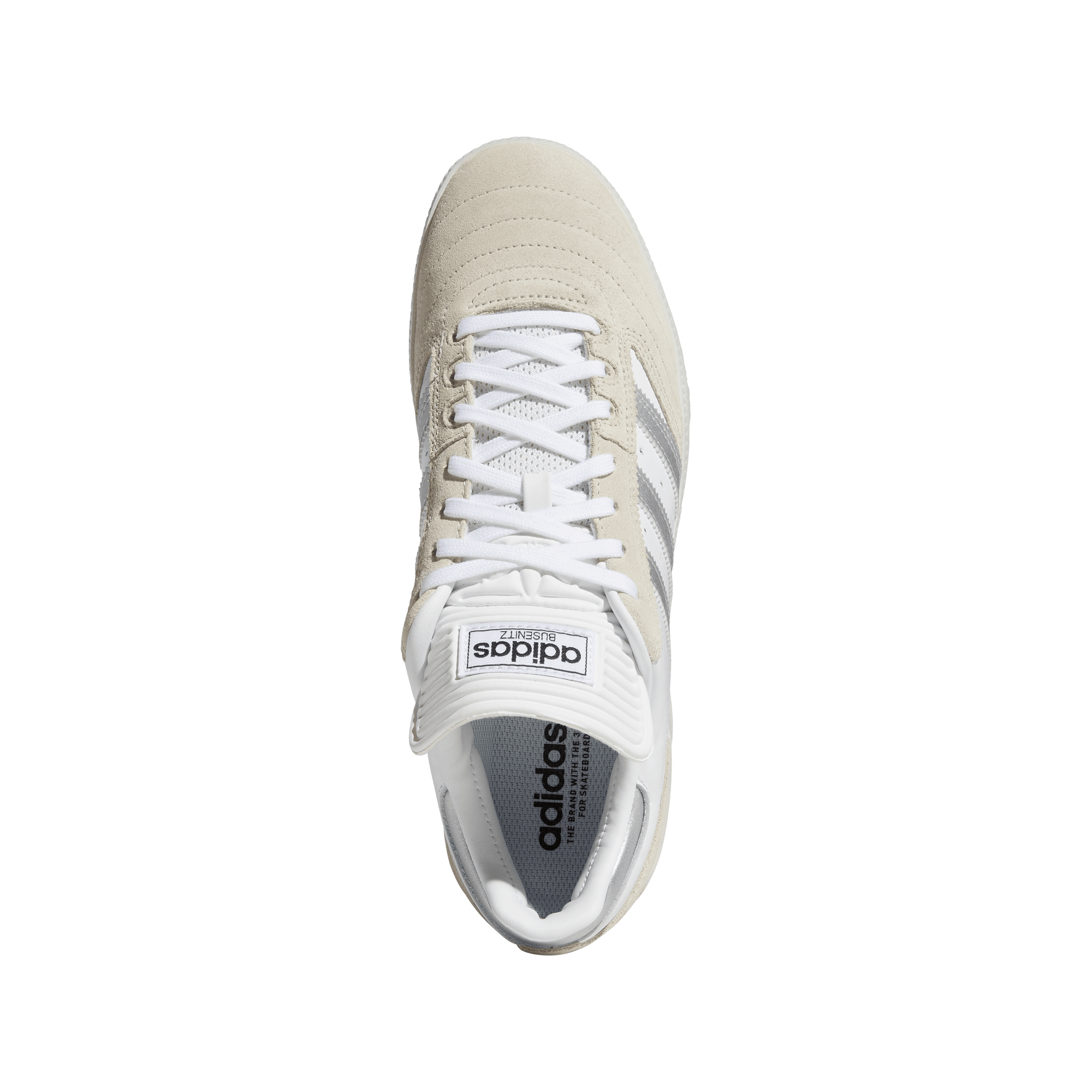 ADIDAS Busenitz Shoes Crystal White/Silver Metallic/Cloud White Men's Skate Shoes Adidas 