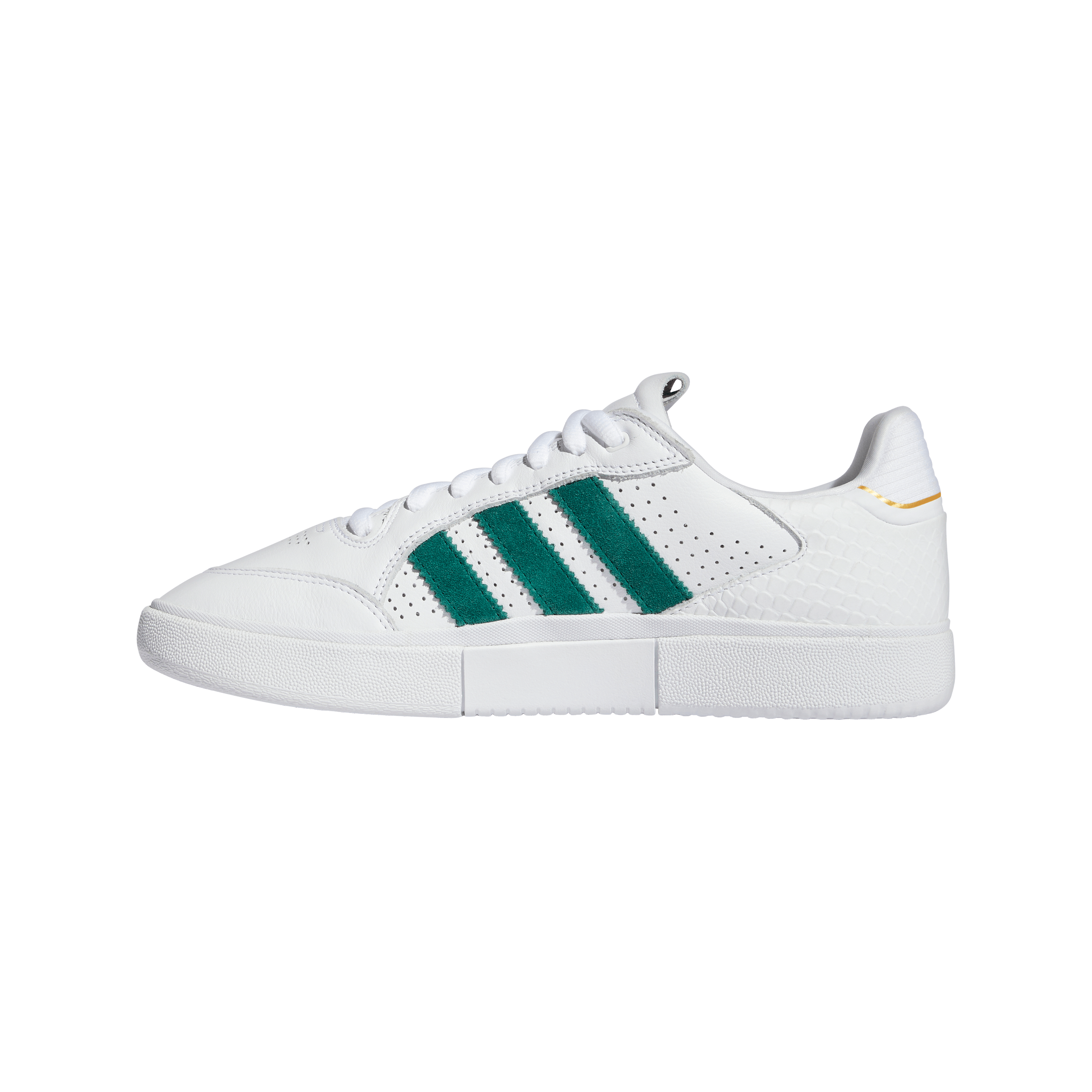 Adidas green 2025 and gold shoes
