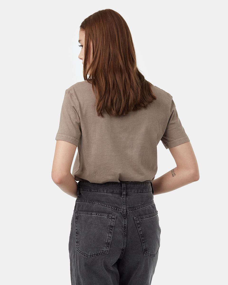 TENTREE Women's Regenerative Cotton V-Neck T-Shirt Falcon Women's T-Shirts Tentree 