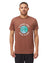 TENTREE Support Your Local Planet T-Shirt Sepia Heather Men's Short Sleeve T-Shirts Tentree 