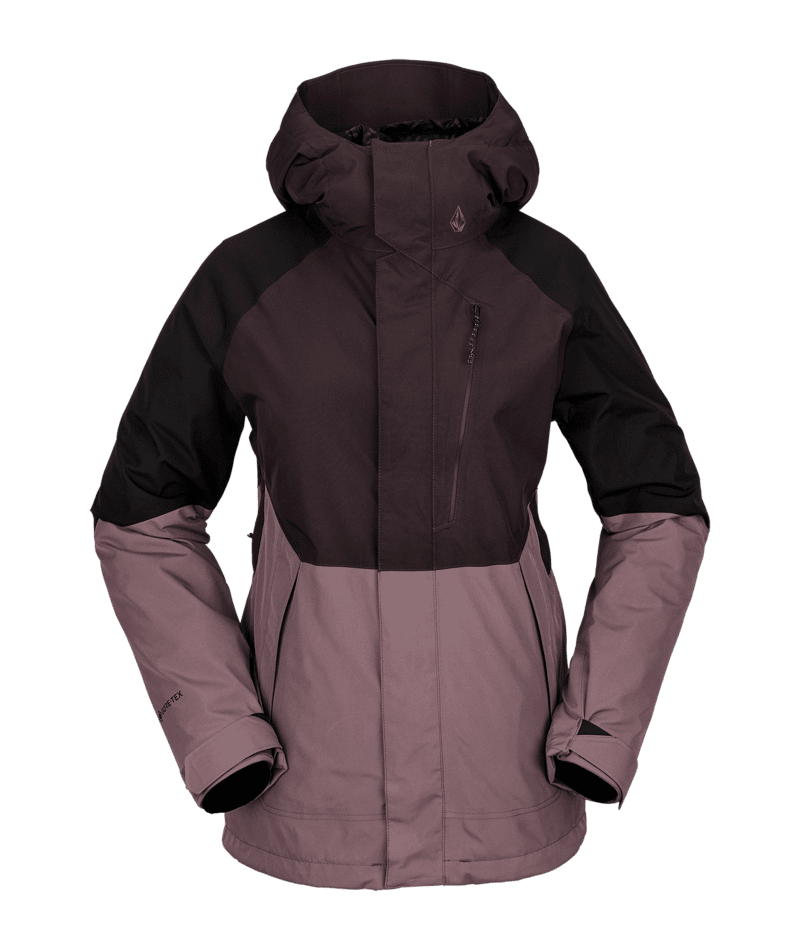 VOLCOM Women's Aris Insulated Gore-Tex Snowboard Jacket Black Plum 2023 Women's Snow Jackets Volcom 