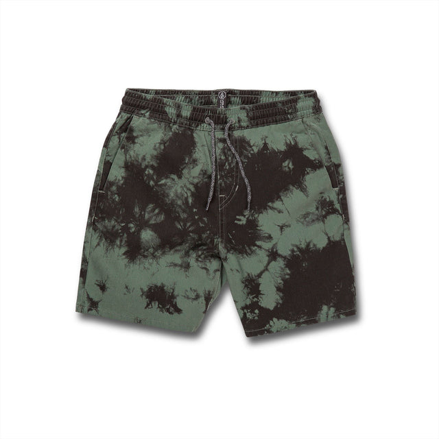 VOLCOM Frickin Mix Elastic Waist Boardshorts Boys Dark Forest Boy's Boardshorts Volcom 