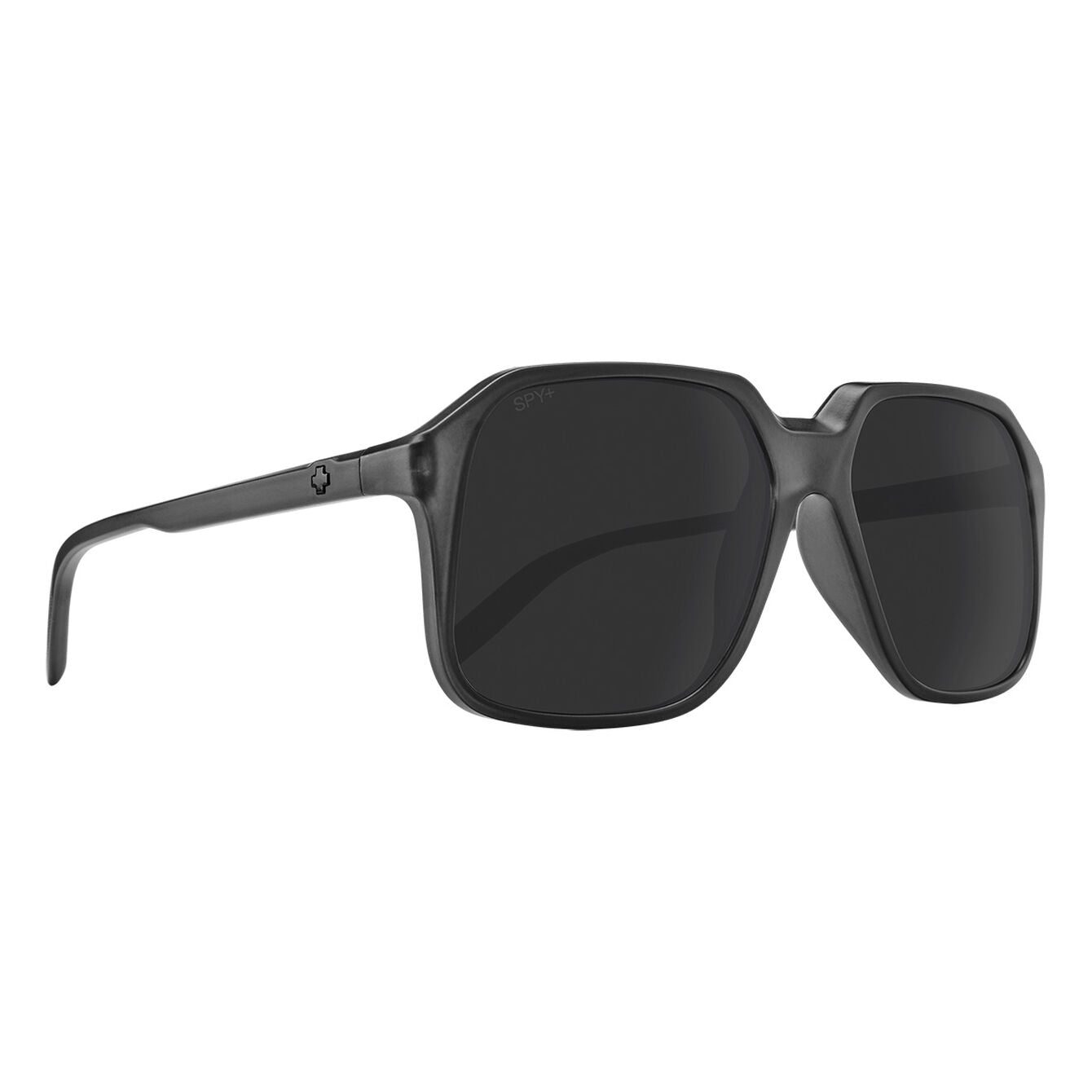 SPY Hot Spot Matte Translucent Black - Grey Polarized Sunglasses Sunglasses Spy 