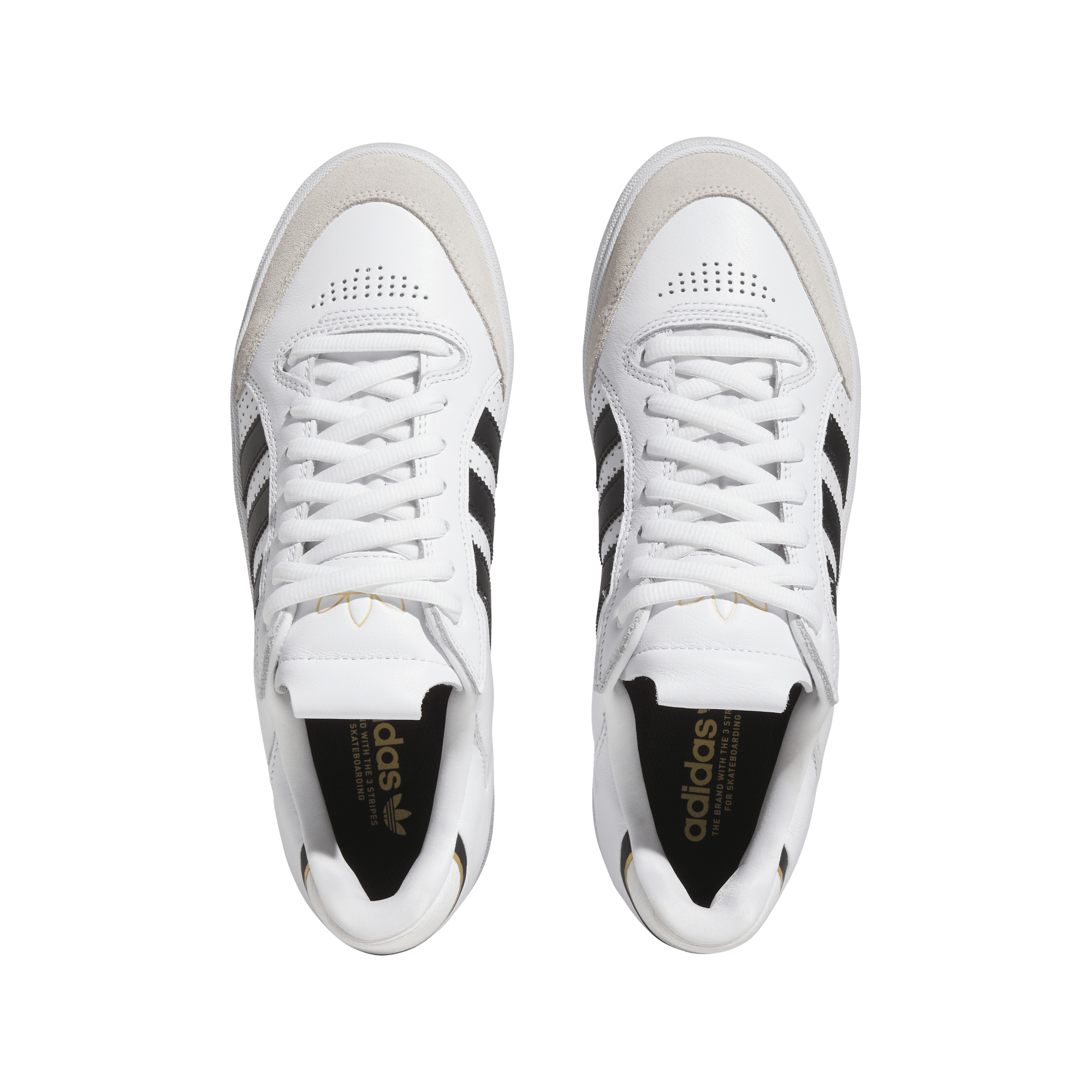 ADIDAS Tyshawn Low Shoes Cloud White/Core Black/Gold Metallic Men's Skate Shoes Adidas 