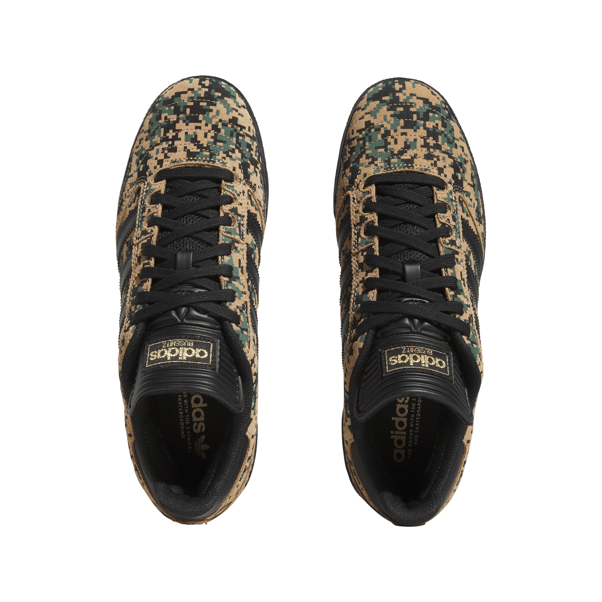 ADIDAS Busenitz Shoes Core Black/Cardboard/Gold Metallic Men's Skate Shoes Adidas 