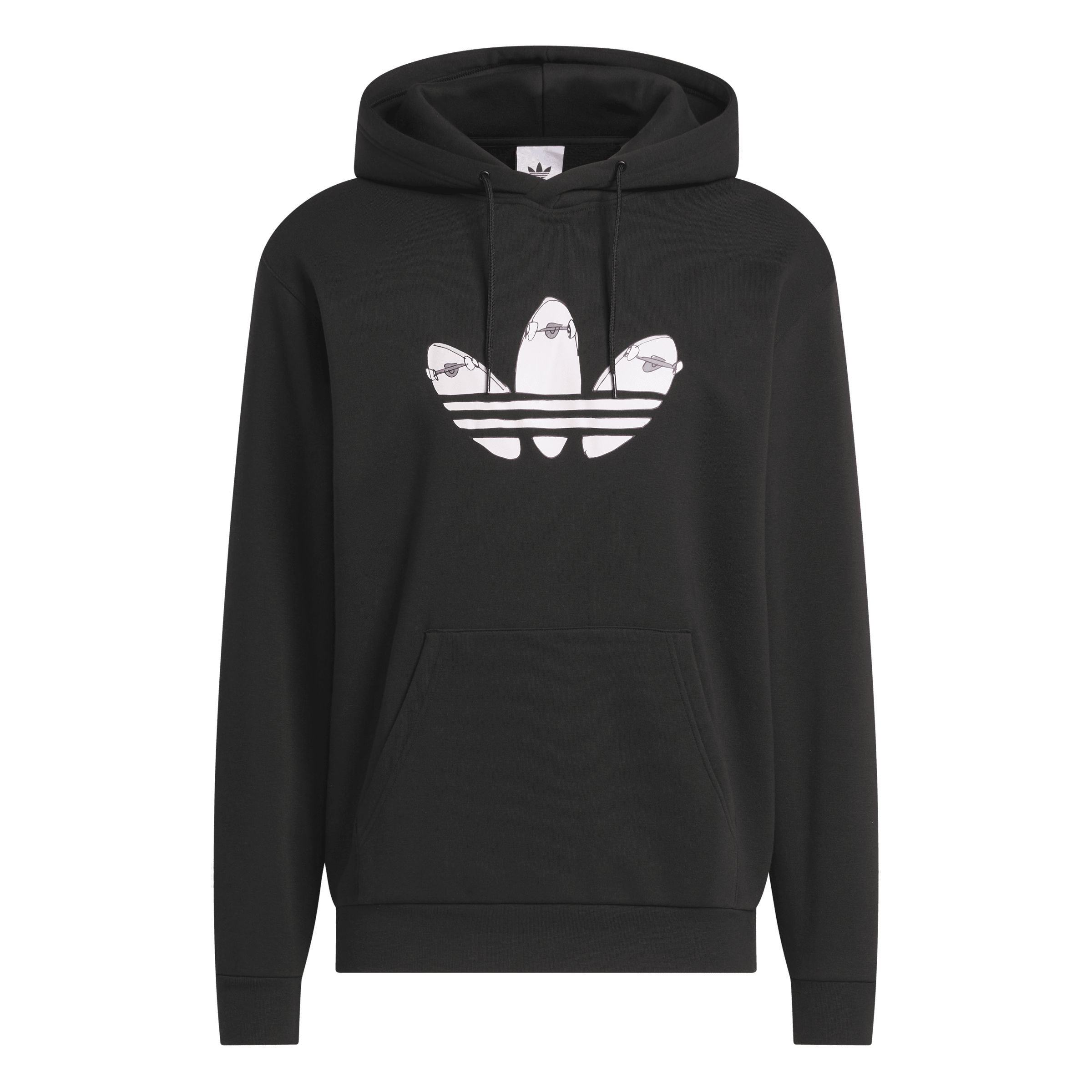 ADIDAS Henry Jones Deckfoil Pullover Hoodie Black Almost Pink