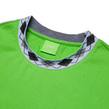 HUF Jacquard Neck Knit Long Sleeve T-Shirt Huf Green Men's Long Sleeve T-Shirts huf 