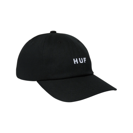 HUF Set OG Curved 6-Panel Hat Black Men's Hats huf 