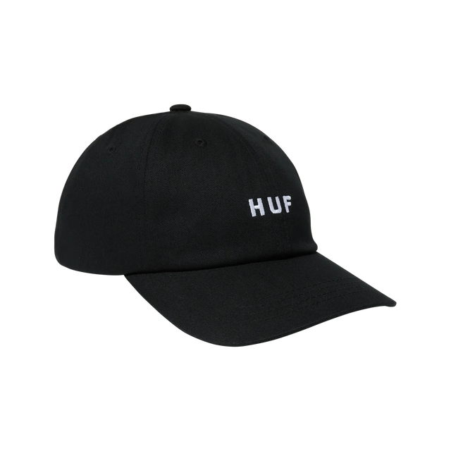 HUF Set OG Curved 6-Panel Hat Black Men's Hats huf 