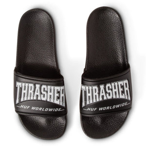 HUF x Thrasher Slide Black Men's Sandals huf 