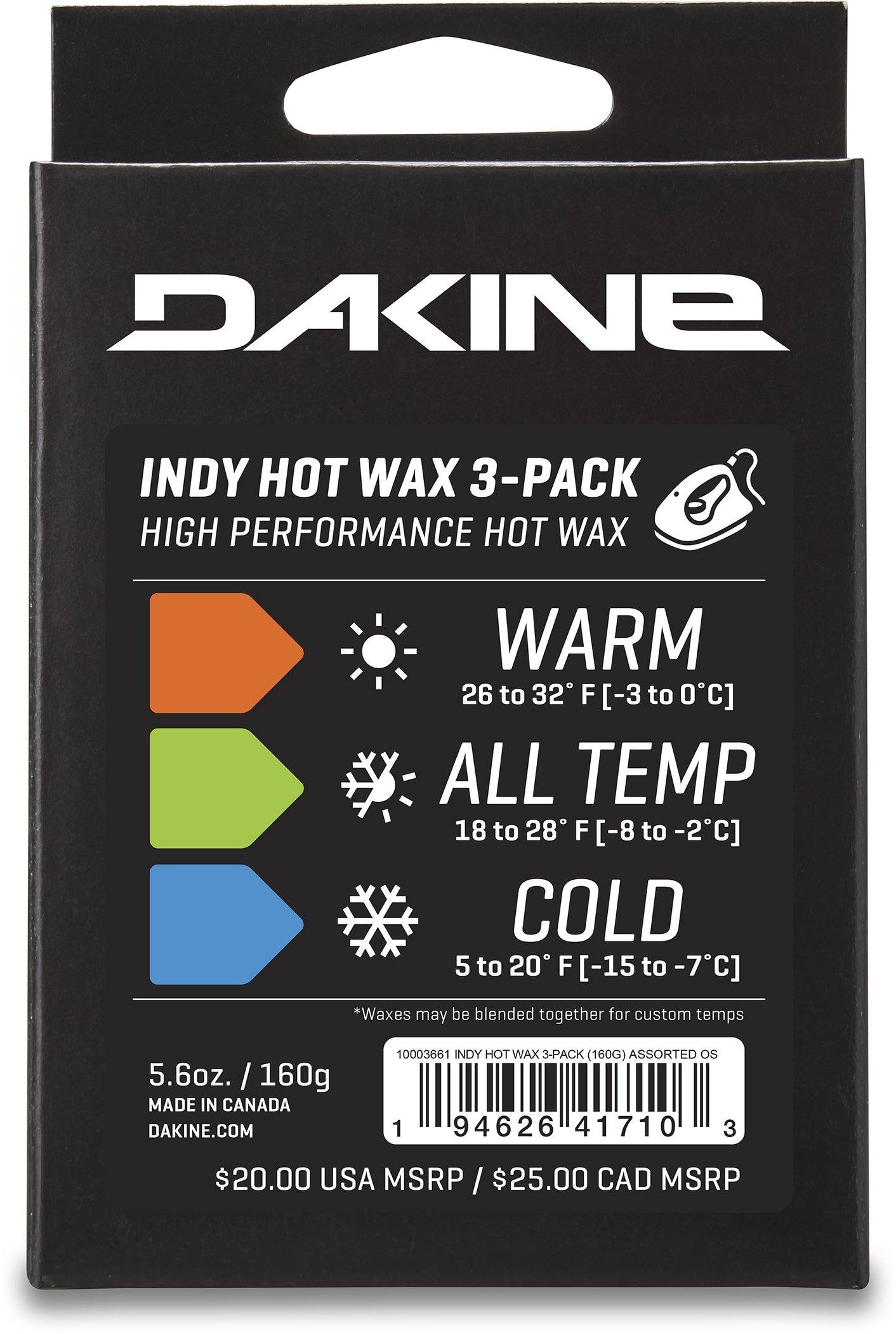 DAKINE Indy Hot Wax 3-Pack Snowboard Tuning Dakine 