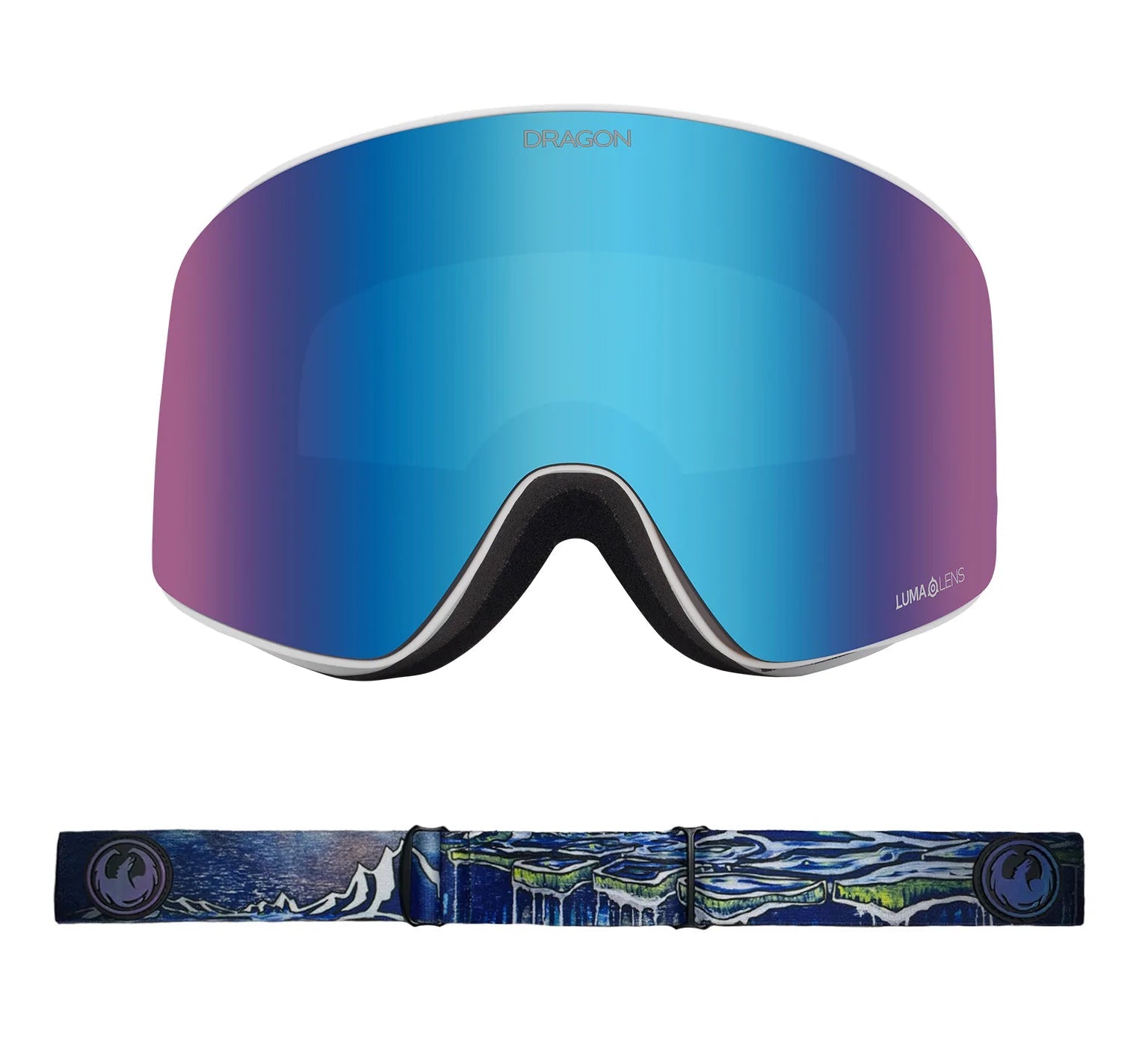DRAGON PXV Bryan Iguchi Signature - Lumalens Blue Ion + Lumalens Amber Snow Goggle Snow Goggles Dragon 