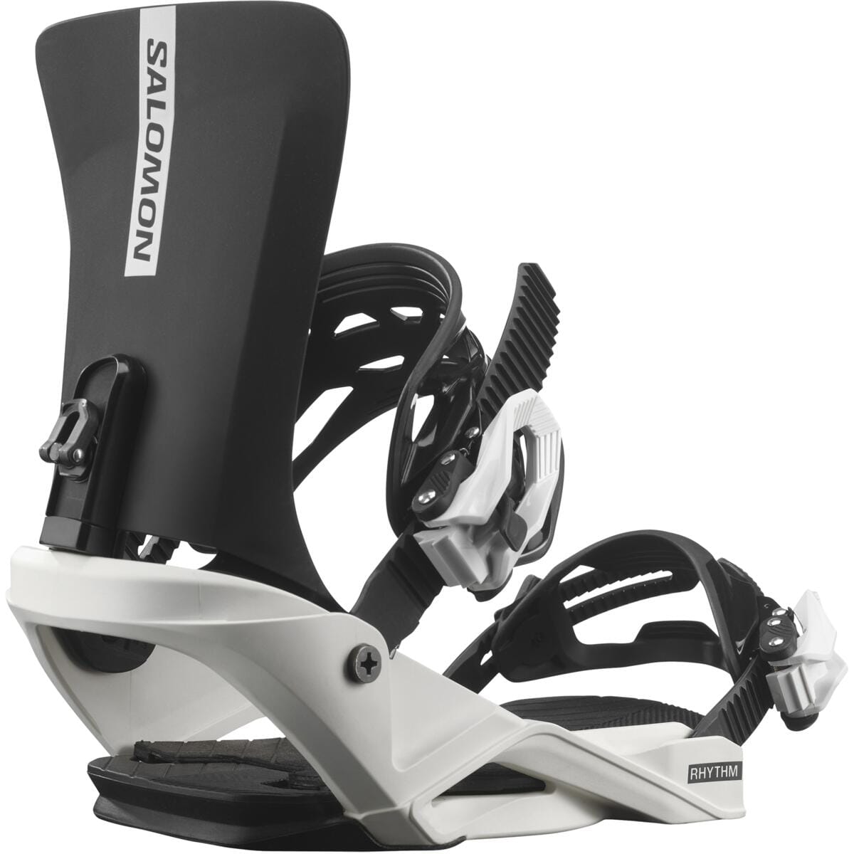 SALOMON Kids Rhythm Jr. Snowboard Bindings Black/White 2023 Youth Snowboard Bindings Salomon 