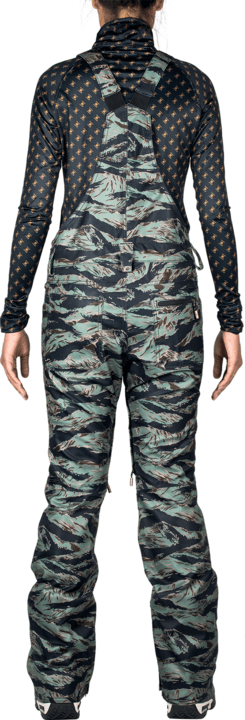 L1 Loretta Bib Overall Snowboard Pants Women's Tiger Camo 2021 WOMENS OUTERWEAR - Women's Snowboard Pants L1 