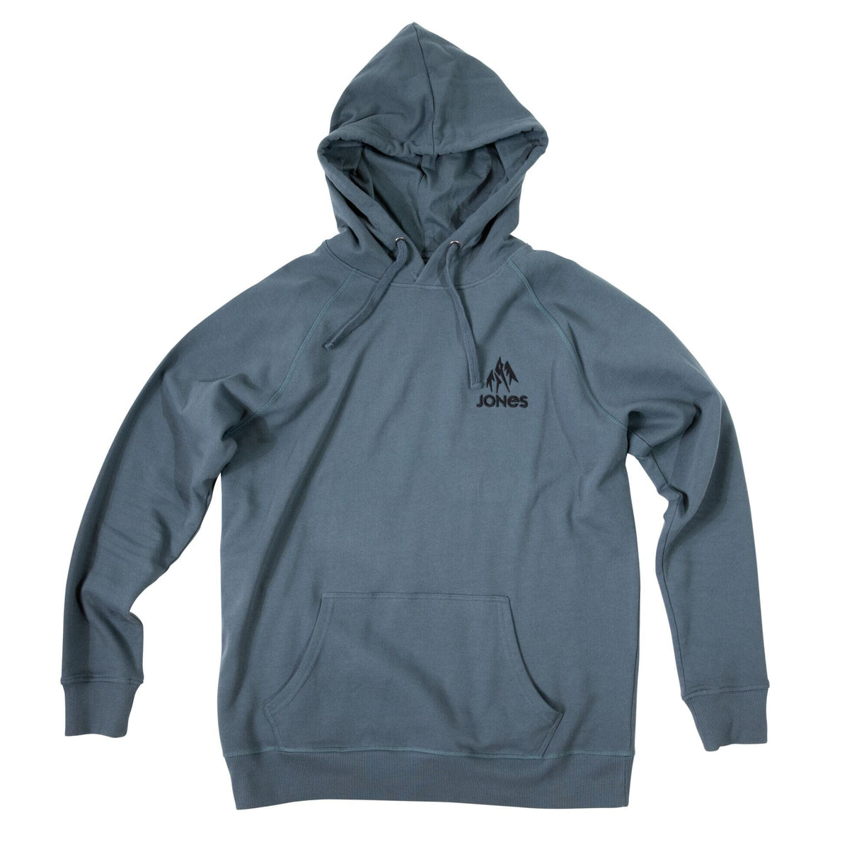 JONES Truckee Organic Cotton Pullover Hoodie Ash Blue Men's Pullover Hoodies Jones Snowboards 