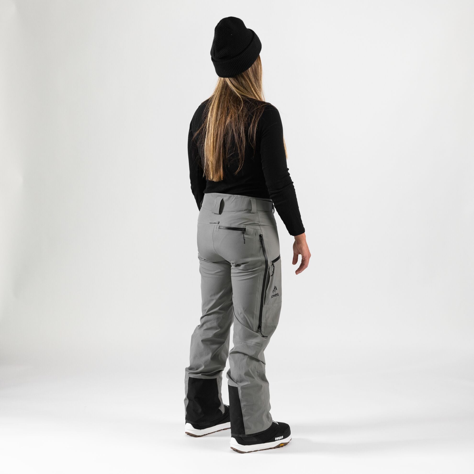 JONES Womens Shralpinist Stretch 3L Snowboard Pants Herb Green 2023 Women's Snow Pants Jones Snowboards 