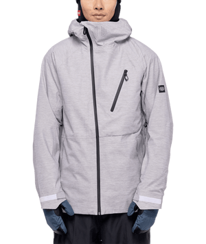 686 Hydra Thermagraph Snowboard Jacket White Heather 2023 Men's Snow Jackets 686 