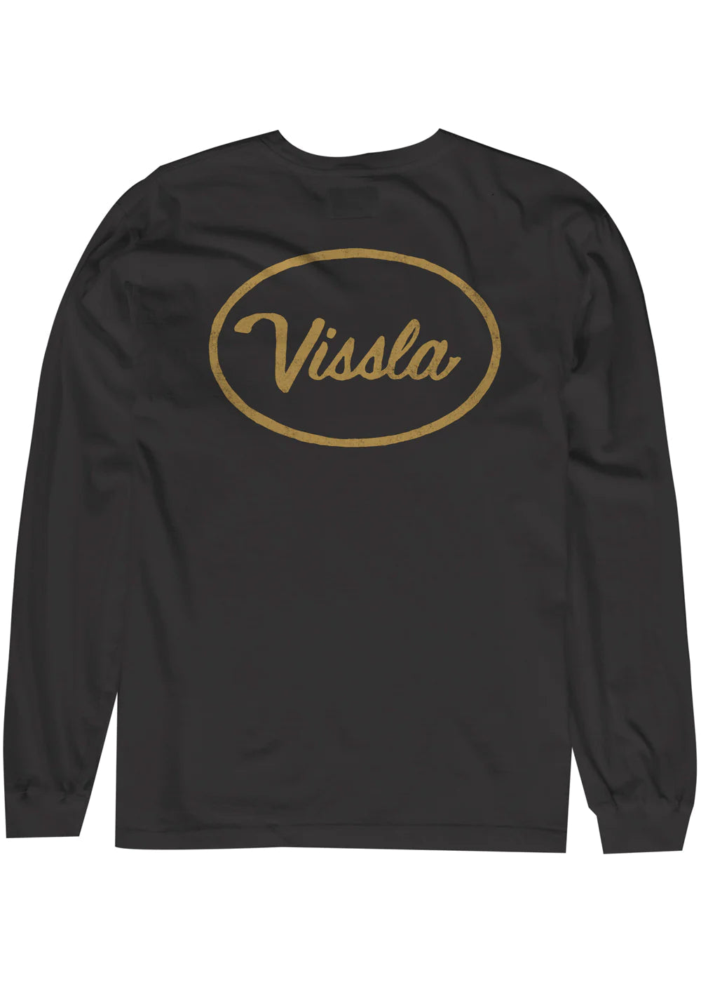 VISSLA Station Long Sleeve Pocket T-Shirt Phantom Men's Long Sleeve T-Shirts Vissla 