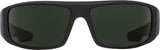 SPY Logan Soft Matte Black - Happy Grey Green Sunglasses SUNGLASSES - Spy Sunglasses Spy 