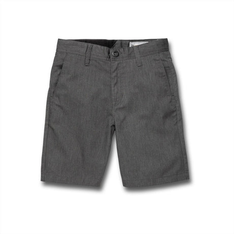 VOLCOM Frickin Chino Shorts Boy's Charcoal Heather Boy's Walkshorts Volcom 