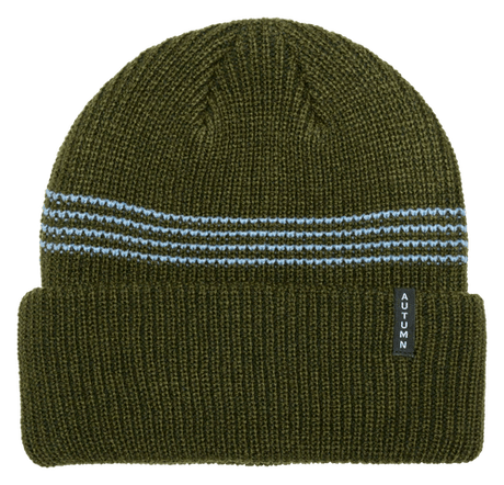 AUTUMN Mini Stripe Beanie Army Green Men's Beanies Autumn 