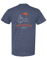 FREERIDE Pow Slash T-Shirt Blue Heather Men's Short Sleeve T-Shirts Freeride 