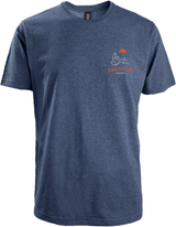 FREERIDE Pow Slash T-Shirt Blue Heather Men's Short Sleeve T-Shirts Freeride 